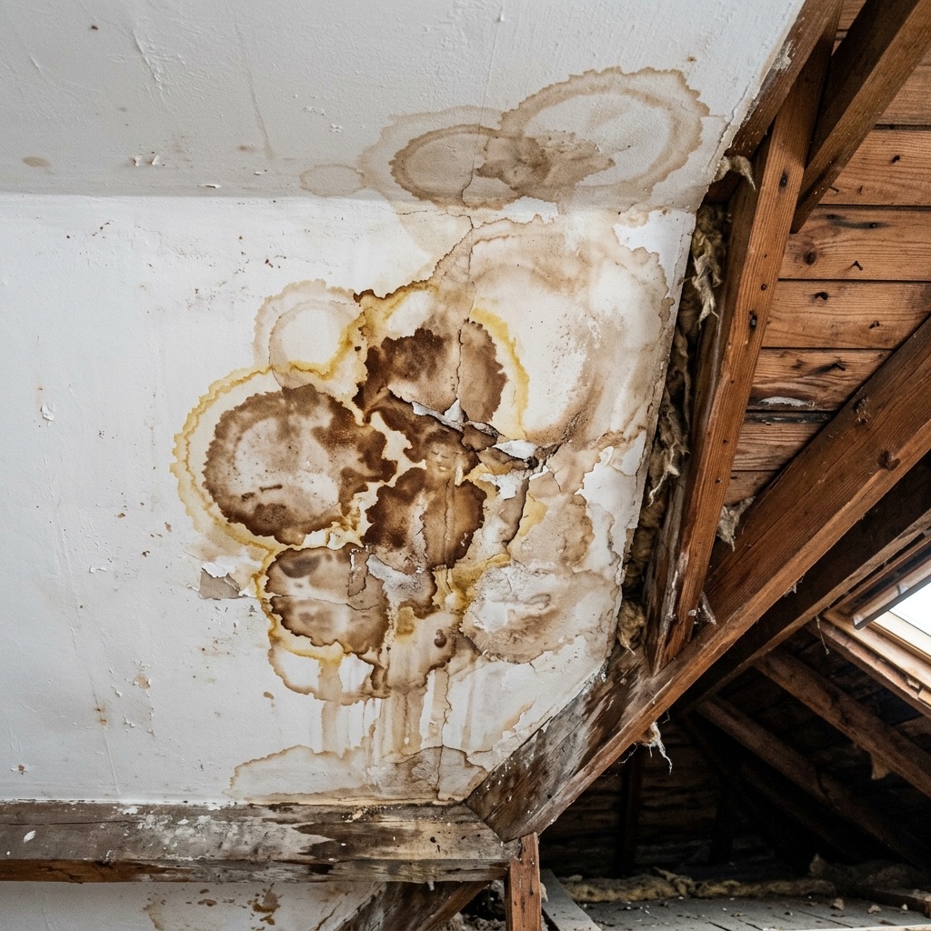 Wasserflecken an der Decke